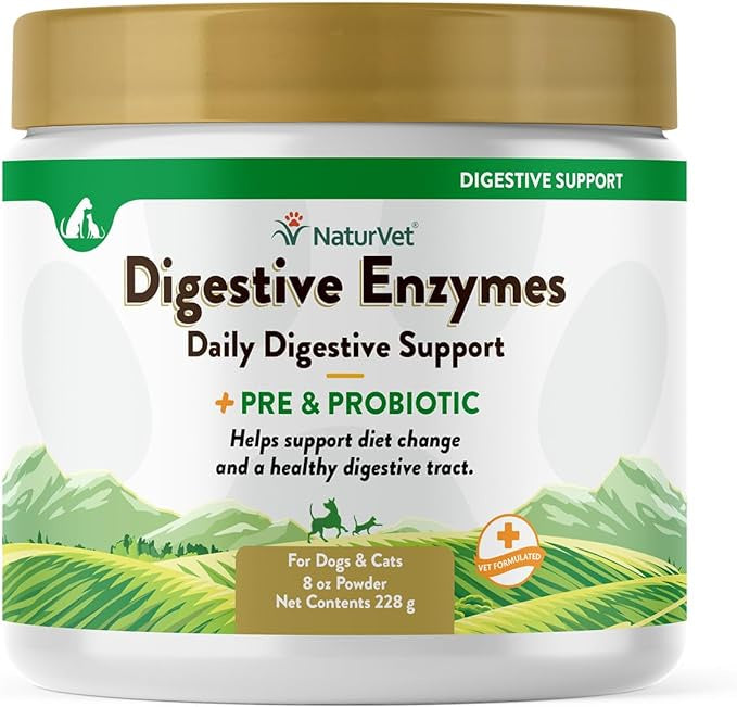 Naturvet Advanced Enzyme & Probiotic Powder, 8oz