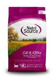 NutriSource Cat/Kitten Dry Food, Chicken, 16lb