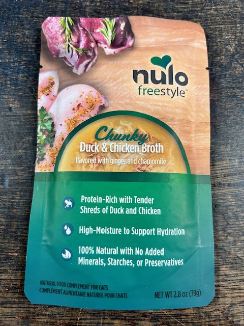Nulo Cat Food, Duck/Chicken Broth Pouch, 2.8oz