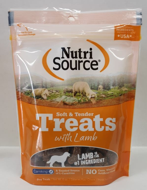 NutriSource Soft Tender Lamb Treat, 6 oz