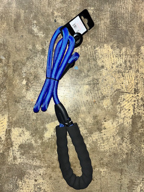 Bark Appeal Rope Leash, Blue 4ft