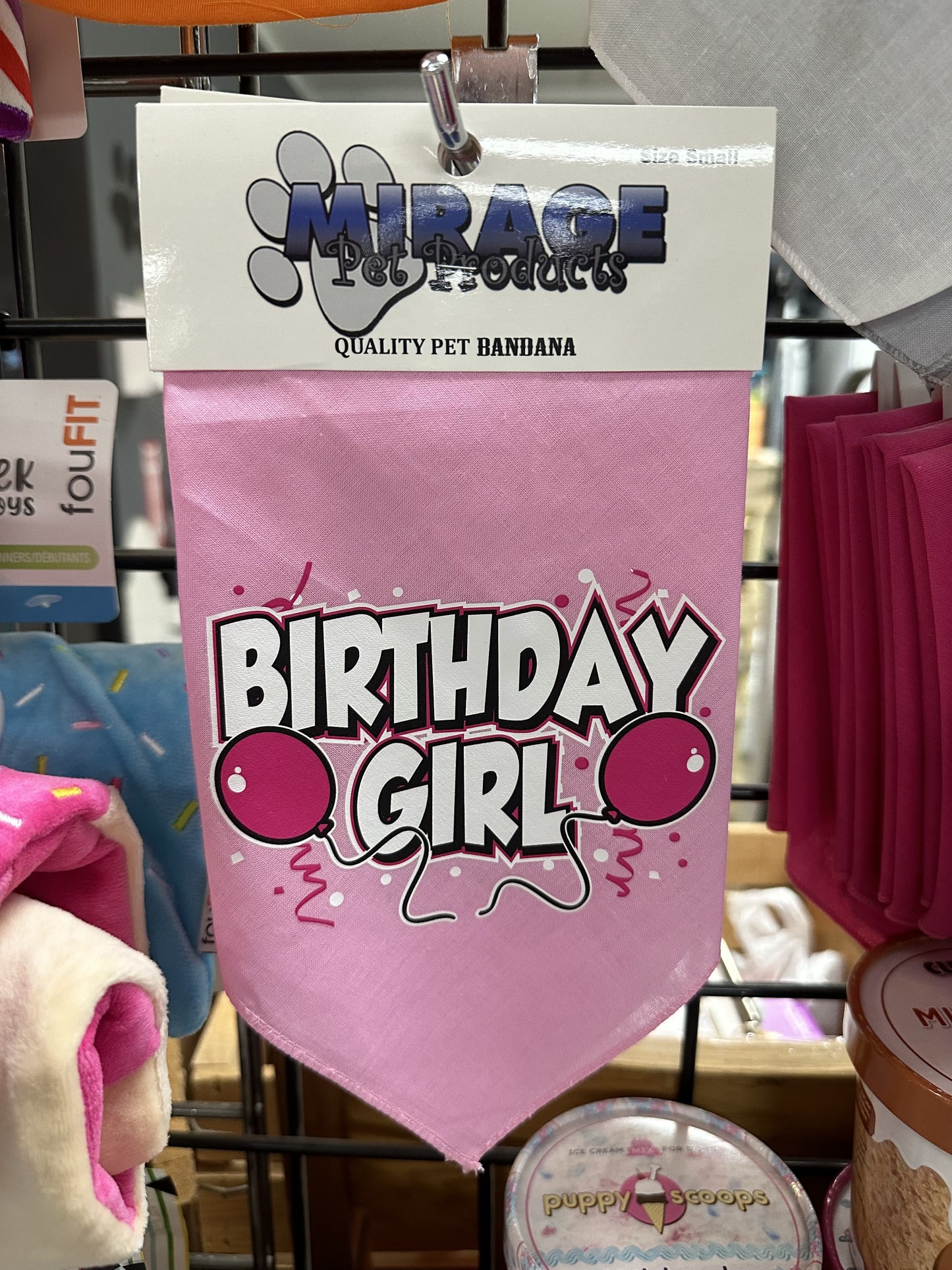 Mirage Birthday Girl Bandana, Large