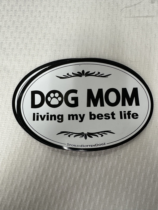 Dog Mom Car Magnet